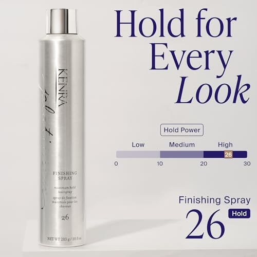 Kenra Professional Platinum Finishing Spray 26 - 10 Oz, Max Hold, Humidity-Resistant, High Shine - VOC 50%