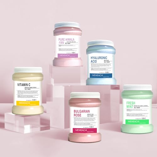 Jelly Mask For Facials Professional,Spa facial mask Rubber Mask, Moisturizing&Hydrating for Wrinkles&Acne,23 Fl Oz Jar Face Mask SkinCare,Natural Gel Face Masks Facial Mask (Rose)