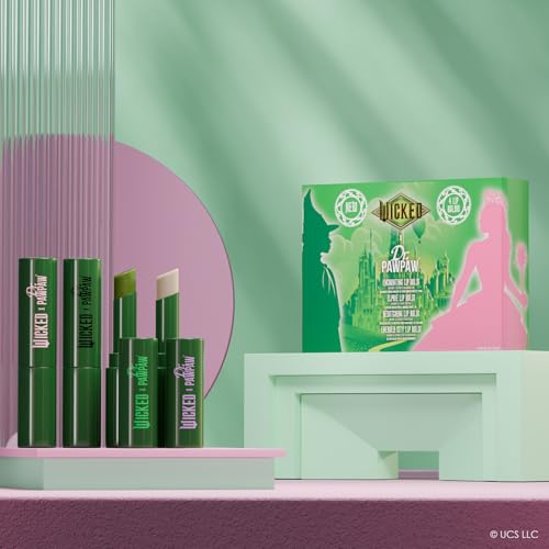 Lip Balm Set - Elphaba Collection with Nourishing Aloe Vera & Natural Ingredients - 4 pcs
