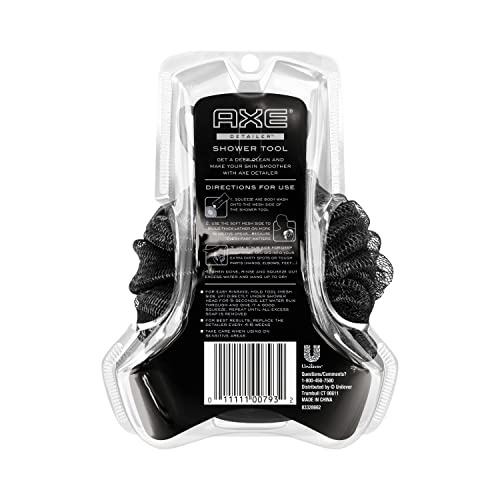 Axe Dual-Sided Shower Tool Skin Cleanser & Exfoliator for Smoother Skin
