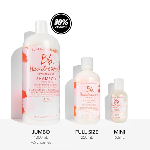 Bumble and Bumble Hydrating Hair Shampoo & Conditioner Set - Frizz Control, Softening, Color Safe - 8.5 Fl Oz + 6.7 Fl Oz