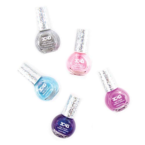 Make It Real Three Cheers for Girls - Holowave Nail Polish - Nail Polish Set for Girls & Teens - Includes 5 Colors - Non-Toxic Nail Polish Kit for Kids Ages 8+