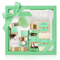 Coconut Bath Gift Set for Women - 8 Piece Luxury Spa Collection with Bath Bombs & Body Care