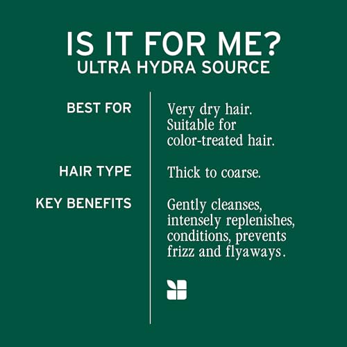 Biolage Ultra Hydra Source Shampoo 13.5 Fl Oz - Moisturizes & Conditions Very Dry Thick Hair