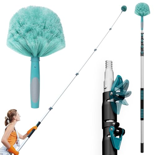 Lake Blue 24FT High Reach Cobweb Duster with 6-24Ft Telescopic Aluminum Pole
