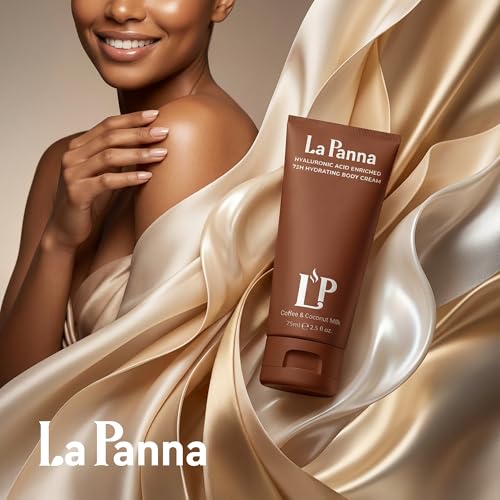 Coffee & Coconut Milk Hydrating Body Cream with Vitamin E ? Rich Moisturizer, Radiant Skin - Fast-Absorbing, Non-Greasy Velvet Glow Lotion - Nourishing Vegan & Cruelty-Free Skin Care, 5 fl oz