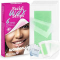 Waxfans Wax Strips for Hair Removal, 60 Counts Facial Wax Strips for Face,Eyebrow,Body,Bikini, Easy at Home Waxing Kit for Women with Sensitive Skin (Pink)