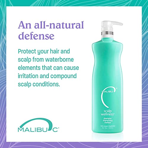 Malibu C Scalp Wellness Conditioner 33.8 oz - Hydrating Sulfate-Free Moisturizer with Eucalyptus & Spearmint Oil - Vegan Hair Care for Dry Scalp
