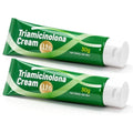 Triamicinolona Cream 2 Pack, 0.1%, Non-Irritating Cream, For All Skin Types, 30g