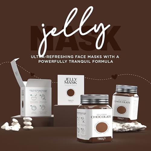 Chocolate Jelly Face Mask Powder - Full Face, Body & Travel Size Rubber Mask Jar