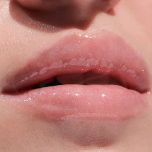 Lip Oil with Hydrating Vitamin E & Avocado - Shimmery Clear Lip Gloss - 0.33 fl oz