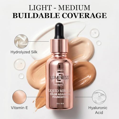 Light Variation Liquid Mirage Color-Adjusting Foundation Kit with SPF 50 Primer & Brush