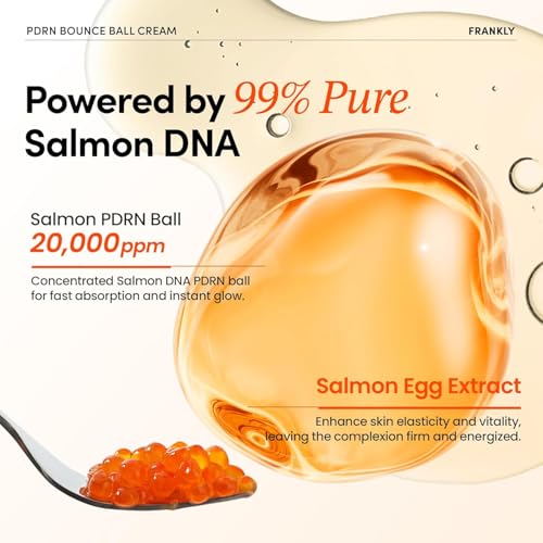 Salmon PDRN Bounce Ball Cream - Korean Skincare for Skin Repair & Firmness