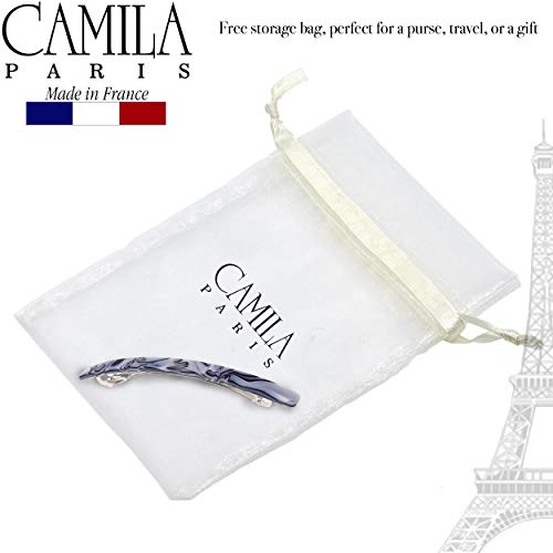 Camila Paris CP2978 French Hair Barrette Large Handmade Gray, Long