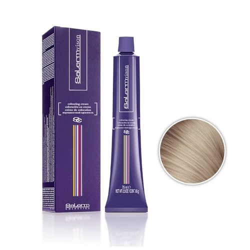 Salermvison Hair Coloring Cream #9.11 Extra Light Intense Ash Blonde, 2.3 Ounce / 75 Milliliter