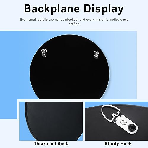 28x28 Inch Crystal Crushed Diamond Round Wall Mirror - Silver Home Decor with Variation 28L x 28W