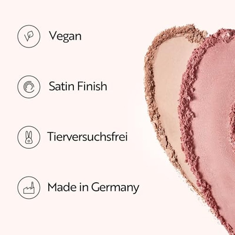 M. Asam Magic Finish Satin Blush Dark Honey & Nude Flush (0.14 Oz) ? Make-Up Powder Blush For A Fresh & Radiant Look With Hyaluronic Acid & Ultra-Fine Color Pigments For Fuller Looking Cheeks