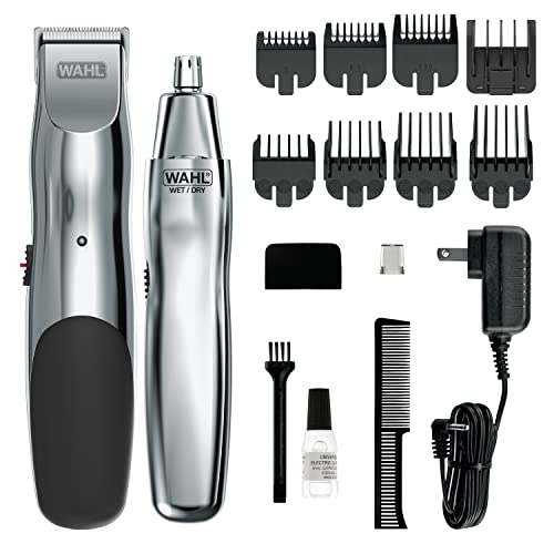 Wahl Groomsman 15-Piece Rechargeable Beard & Nose Trimmer Kit