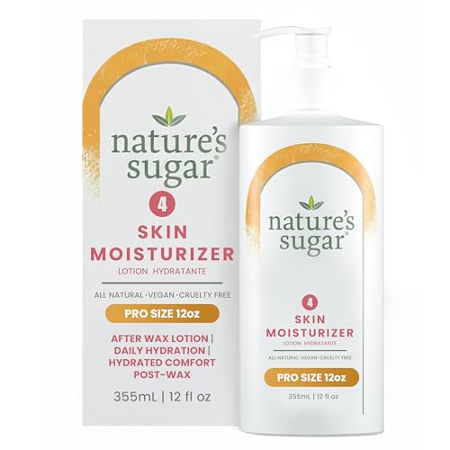 Nature¡¯s Sugar After Wax Care Lotion - Hydrating Moisturizer for Sensitive Skin - Brazilian Wax Aftercare Moisturizer for Women & Men - Cooling Post-Shave Care Esthetician Essentials - 355ml/12 fl oz