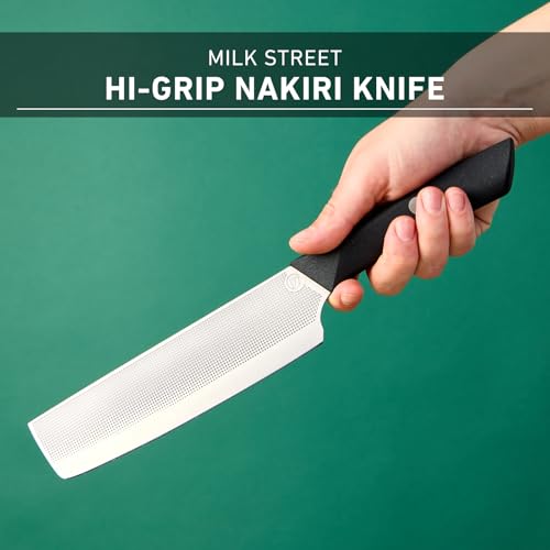 6.75-Inch Nakiri Vegetable Knife - German Steel, Nonstick Blade for Precise Vegetable Chopping