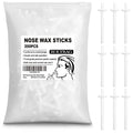 Rolybag Nose Wax Sticks Applicators, 200 Pcs Plastic Wax Rod Wand for Nostril Cleaning and Nose Hair Removal