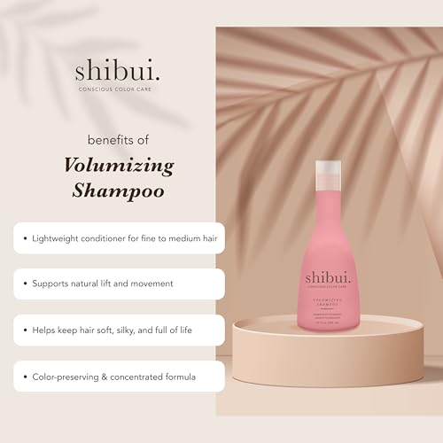 SHIBUI Volumizing Shampoo with Spirulina & Cucumber Extract - 12 Fl Oz