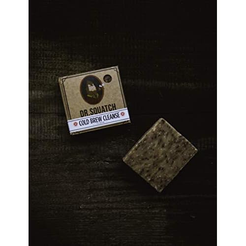Dr. Squatch Cold Brew Cleanse Coffee Soap Bar ? Blend of Shea Butter, Salt, Kaoilin Clay, and Some Top Notch Coffee Beans ? Organic Handmade in USA