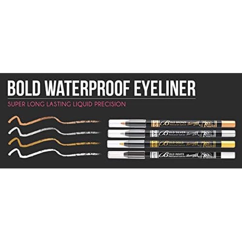 Barry M - Luxurious, Super Long Lasting Bold Waterproof Metallic Eyeliner - Oasis Blue - Over 8 Hours Wear. No Smudges, Feathering, or Running. Vegan