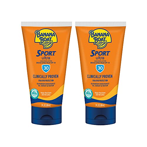 Hawaiian Tropic and Banana Boat Sunscreen Lotions SPF 30, 8oz and 3oz