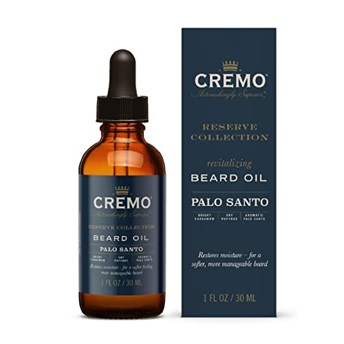 Cremo Beard & Scruff Cream Palo Santo Reserve 4 oz and Beard Oil Palo Santo Reserve 1 fl oz Bundle