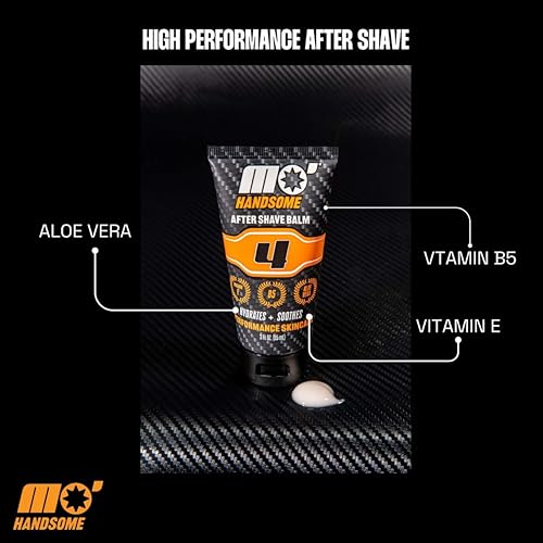Mo' Handsome After Shave Balm for Men ? Soothing & Hydrating Aloe Vera ? Reduces Redness, Itching & Irritation ? Repairs & Protects Skin