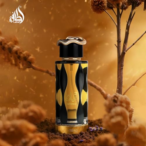 Lattafa Teriaq Intense Unisex Eau de Parfum 3.4oz Long-Lasting Oriental Fragrance