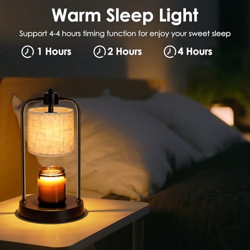 Electric Candle Warmer Lamp with Timer & Dimmable Light - Wax Melts & Jar Candles