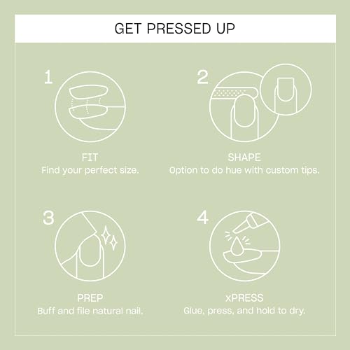 OPI On Point Press On Nails | Short Round, Squoval, Almond & Nail Art Press On Nails | 30 Count with Glue | Long Lasting, Reusable, Non-damaging | Spring 2026 Shades
