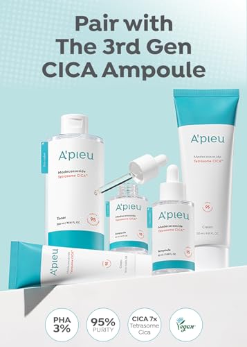 A'PIEU Madecassoside Tetrasome Cica Cream 4.06 Fl Oz - Sensitive Skin Barrier Repair