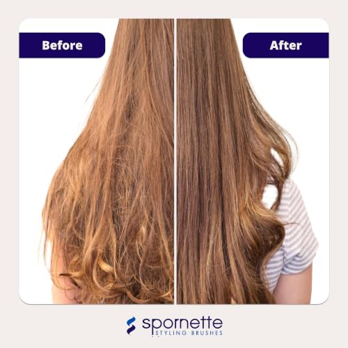 SPORNETTE 2 Inch Deville Boar Bristle Round Hair Brush for Blow Drying & Styling
