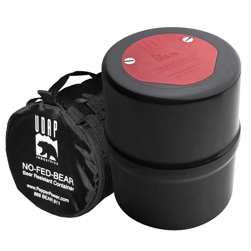 2-Gallon Bear-Resistant Food Storage Container with Carrying Case for Camping & Hiking