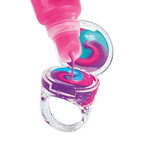 Shimmer 'n Sparkle Glitter & Gem Lip Gloss Lockets DIY Activity Set, DIY Lip Gloss Maker, Birthday for Ages 8 and Up