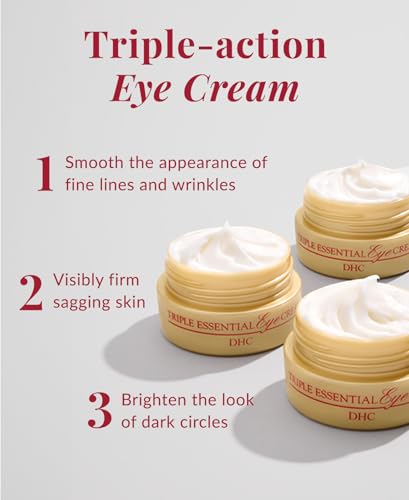 DHC Triple Essential Eye Cream - Hydrating Anti-Aging 1 oz.