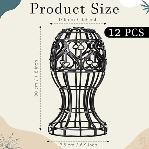 12 Pack Portable Plastic Wig Stand Head Shaped Display Holders for Wigs and Hats