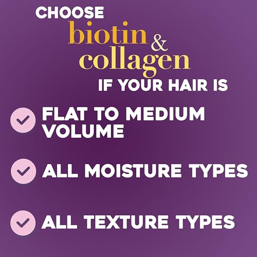 OGX Thick & Full Biotin & Collagen Volumizing Shampoo - 25.4 Fl Oz Pack of 2