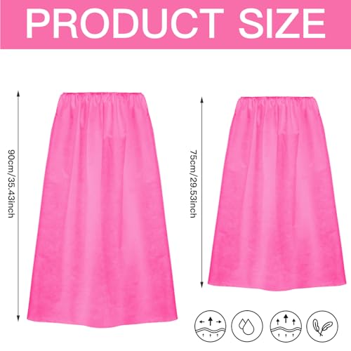 Disposable Spa Wraps for Women - Pink, 32 Pieces, Adjustable Fit
