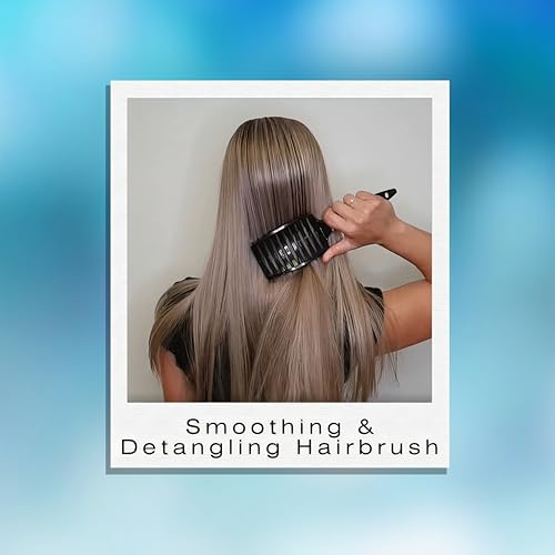 Detangling & Smoothing Hair Brush - Soft Touch, Heat-Style Friendly