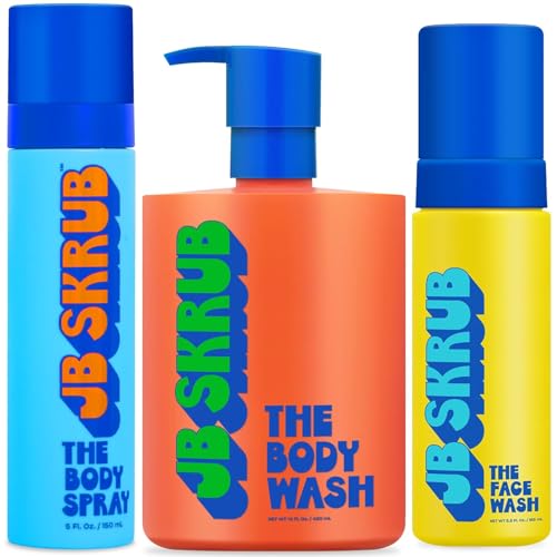JB SKRUB The Face Wash, The Body Spray, and The Body Wash - Support Daily Freshness During Active Growing Years