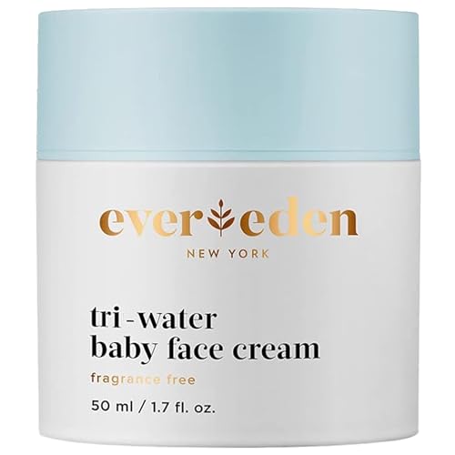 Evereden Tri-Water Baby Face Cream - Unscented & Dermatologist-Tested