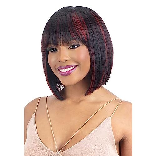 Freetress Shake N Go Legacy Human Hair Blend Wig Victoria - Dark Brown 2