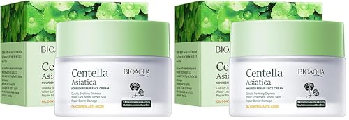 Centella Asiatica Face Moisturizer & Skin Repair Cream 1.8 Fl Oz Pack of 2