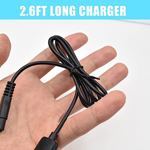 Universal Hair Clipper Charger Cord, Replacement Charger Cable Compatible with Various Dog Clippers,Fit oneisall Dog Clippers,Fit SUPRENT Hair Clippers etc, 5V Power Adapter Charging Line