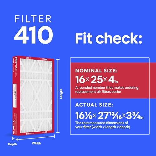 Filtrete 410 Air Filter Replacement - MERV 11, MPR 1000 - Pack of 2