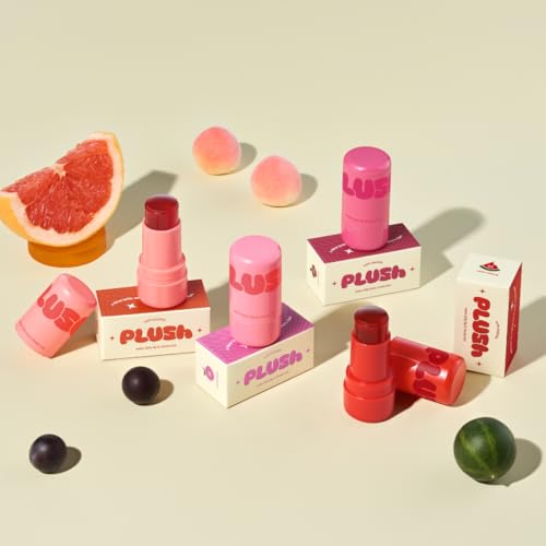 Elensilia Plush Water Jelly Lip & Cheek Tint ? Peach Attack, 10g (0.35oz) | Lightweight & Buildable Tint for a Natural, Fresh Glow